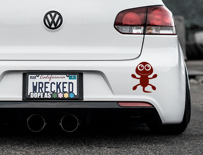 Adorable Lizard Bumper Car Sticker