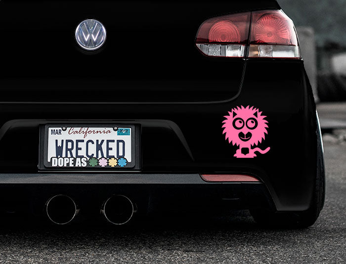 Adorable Lion Bumper Car Sticker