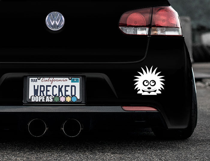 Adorable Hedgehog Bumper Car Sticker