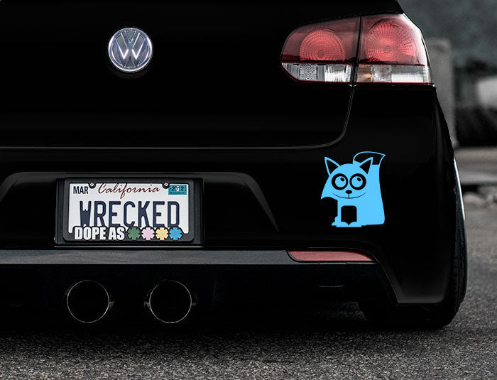 Adorable Fox Bumper Car Sticker