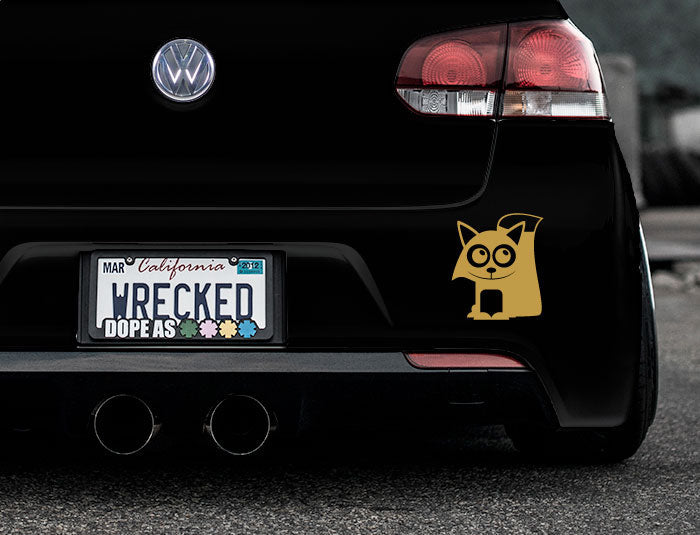 Adorable Fox Bumper Car Sticker