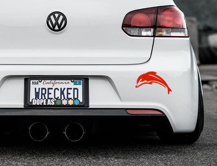 Dolphin Bumper Car Sticker