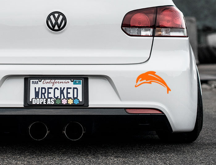 Dolphin Bumper Car Sticker