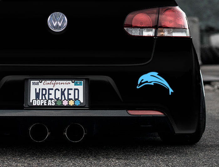Dolphin Bumper Car Sticker