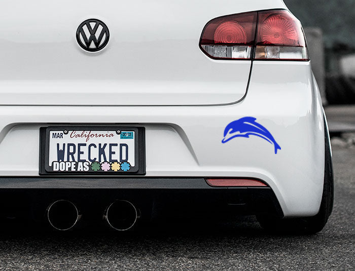 Dolphin Bumper Car Sticker