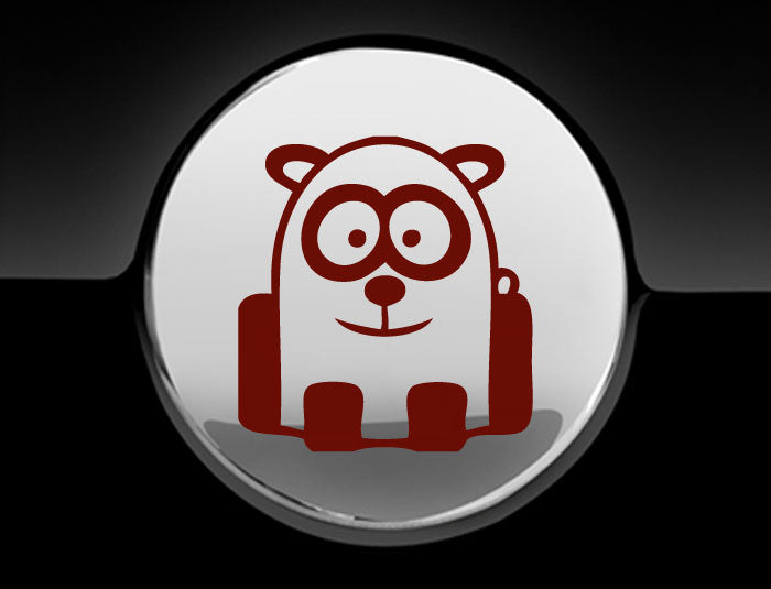 Funny Cartoon Panda Fuel Cap Cover Car Sticker
