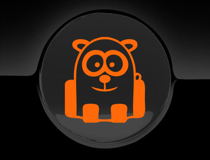 Funny Cartoon Panda Fuel Cap Cover Car Sticker
