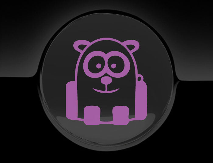 Funny Cartoon Panda Fuel Cap Cover Car Sticker