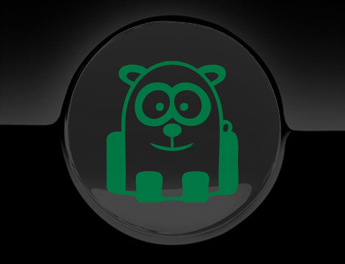 Funny Cartoon Panda Fuel Cap Cover Car Sticker