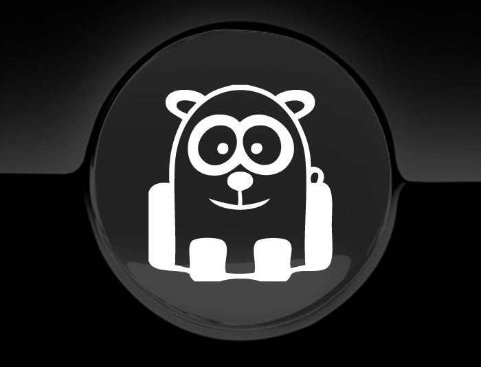 Funny Cartoon Panda Fuel Cap Cover Car Sticker