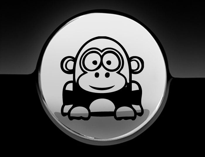 Funny Cartoon Gorilla Fuel Cap Cover Car Sticker