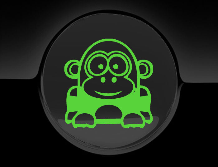Funny Cartoon Gorilla Fuel Cap Cover Car Sticker