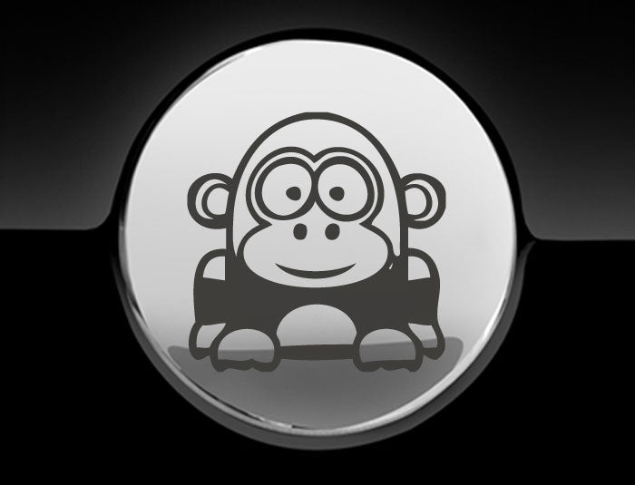 Funny Cartoon Gorilla Fuel Cap Cover Car Sticker