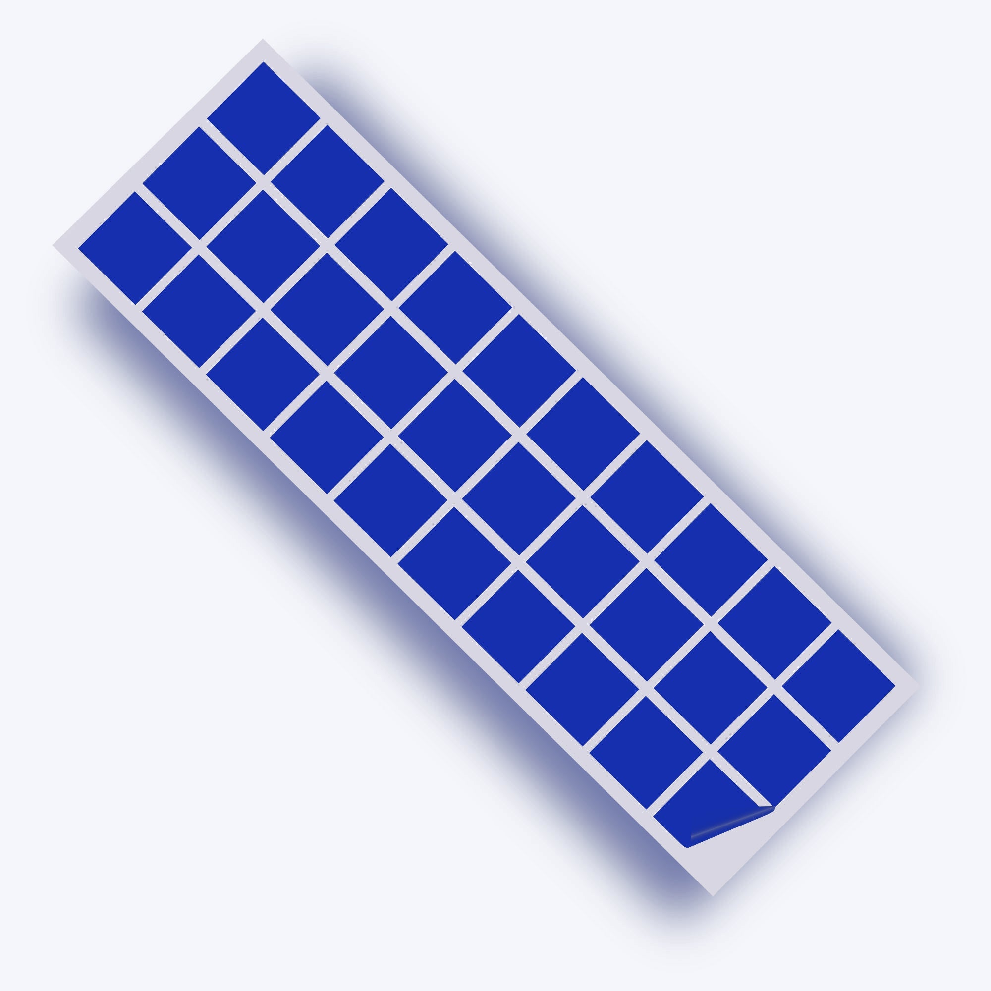 Briliiant Blue Gloss 2 in SQ Vinyl Wall Tile Stickers Kitchen & Bathroom Transfers
