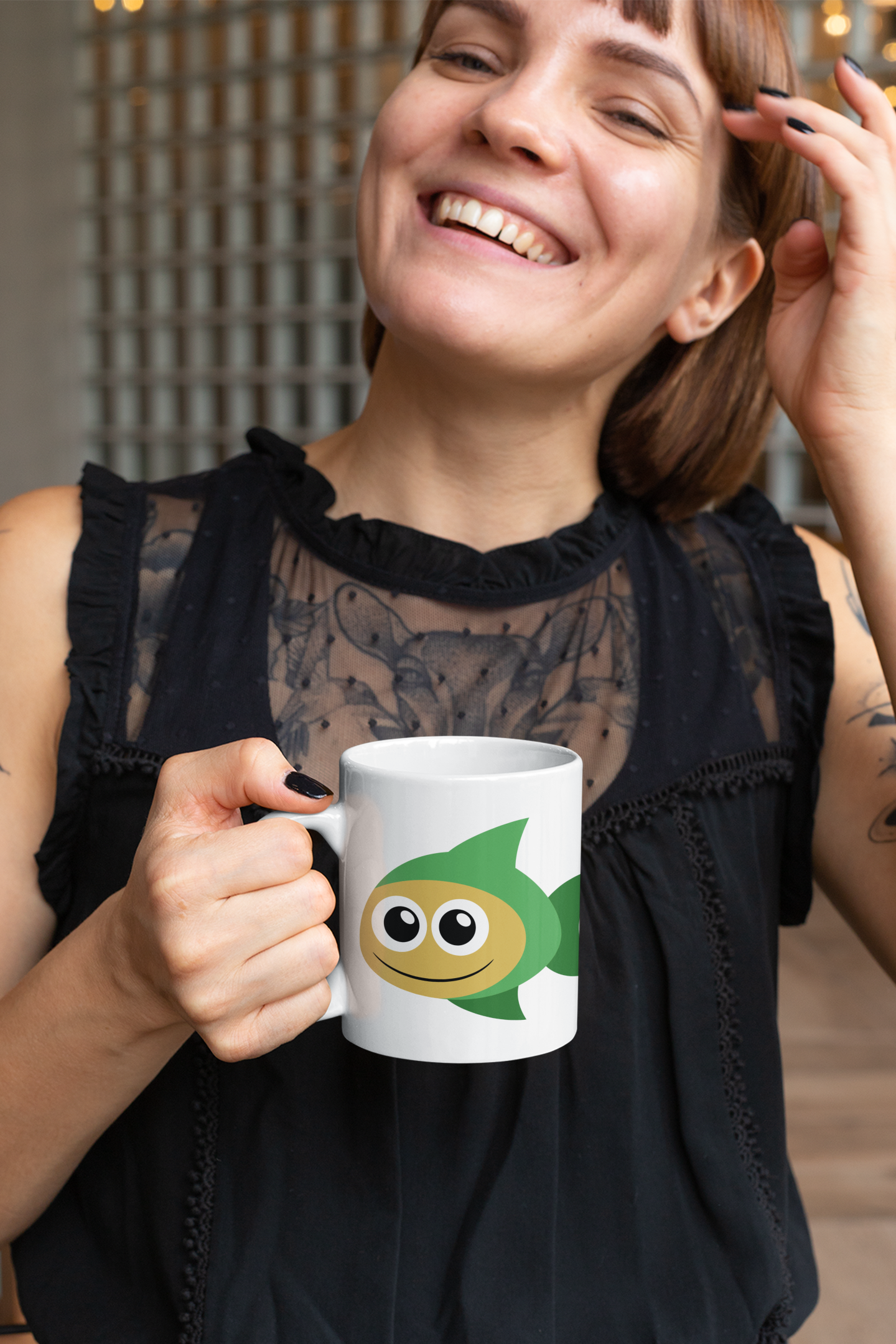 Adorable Fish Sea Animal Personalised Your Name Gift Mug