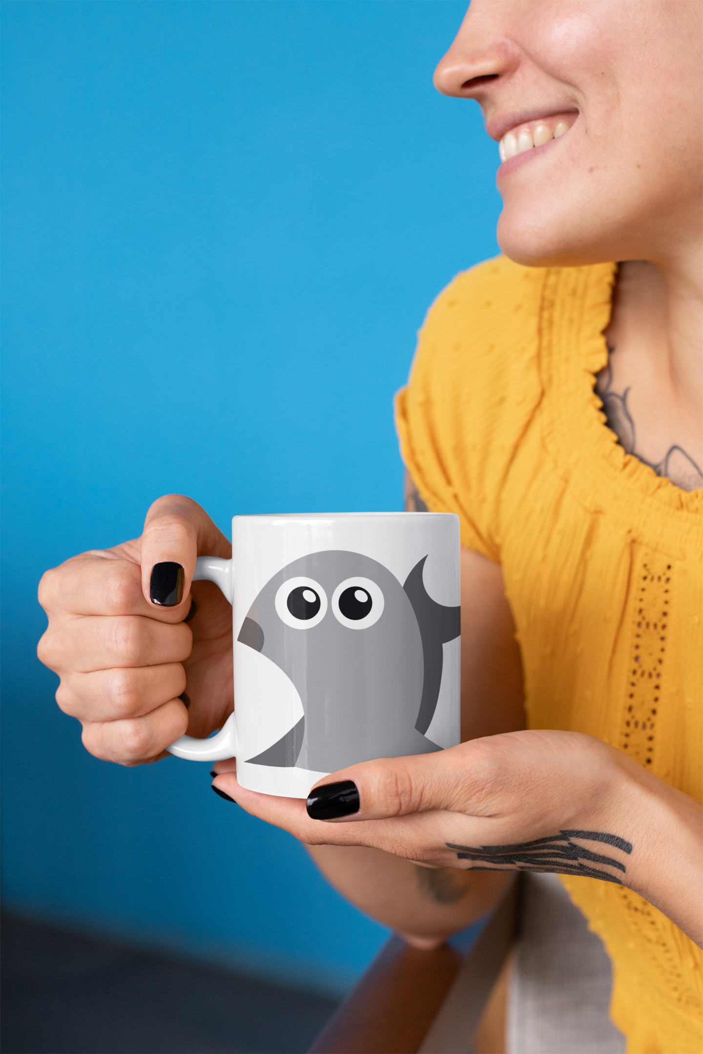 Adorable Fish Sea Animal Personalised Your Name Gift Mug