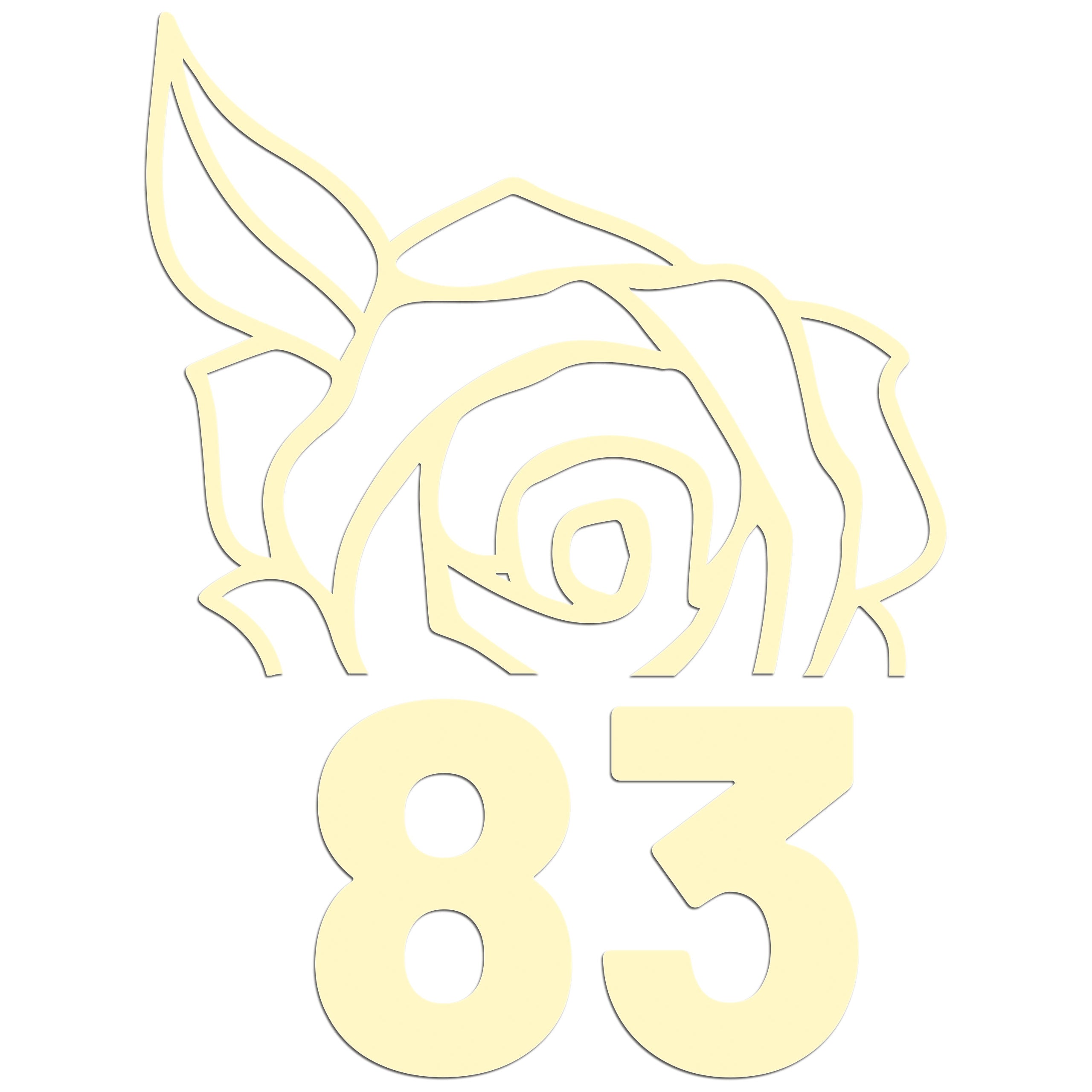 Wheelie Bin Rose Sticker