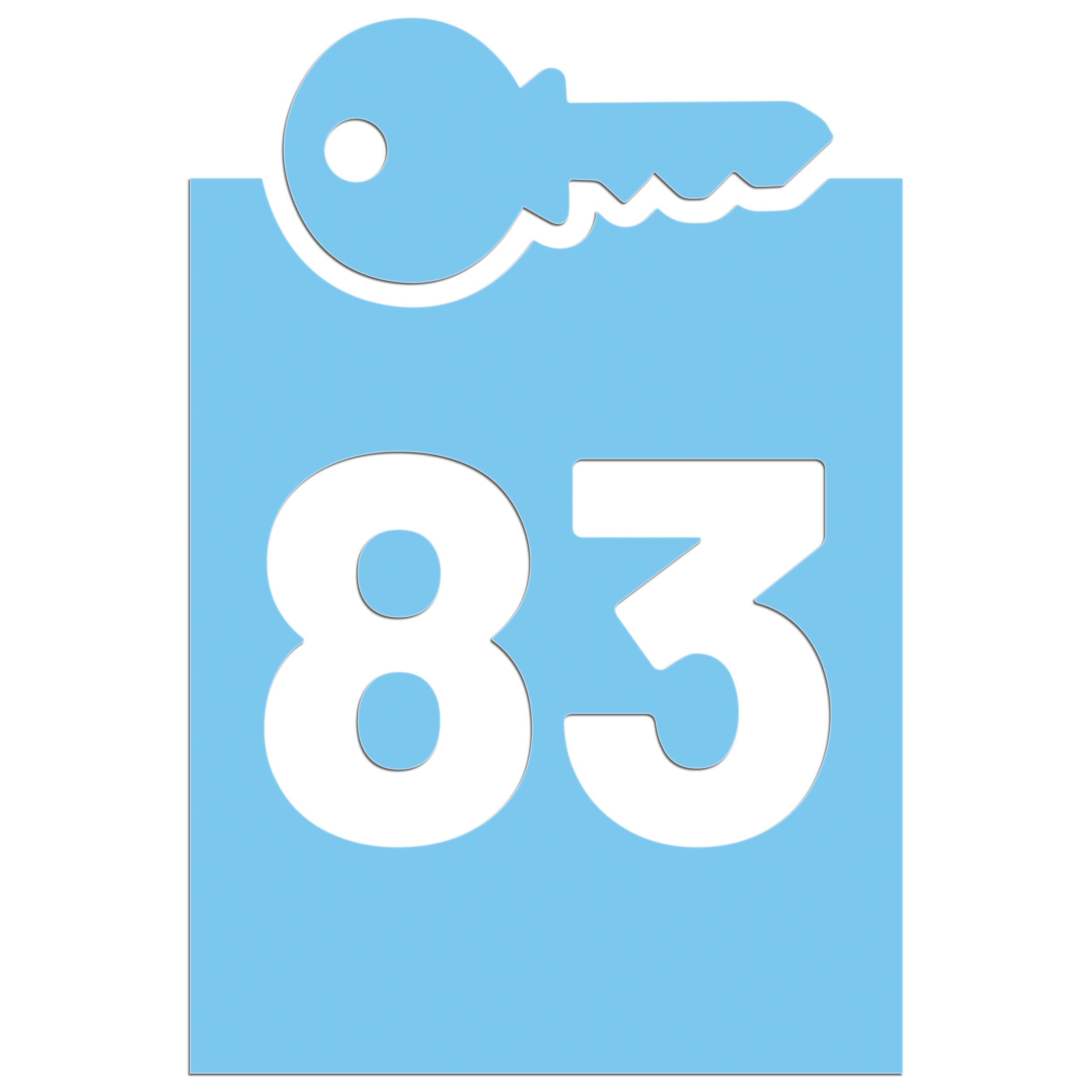 Wheelie Bin Key Sticker