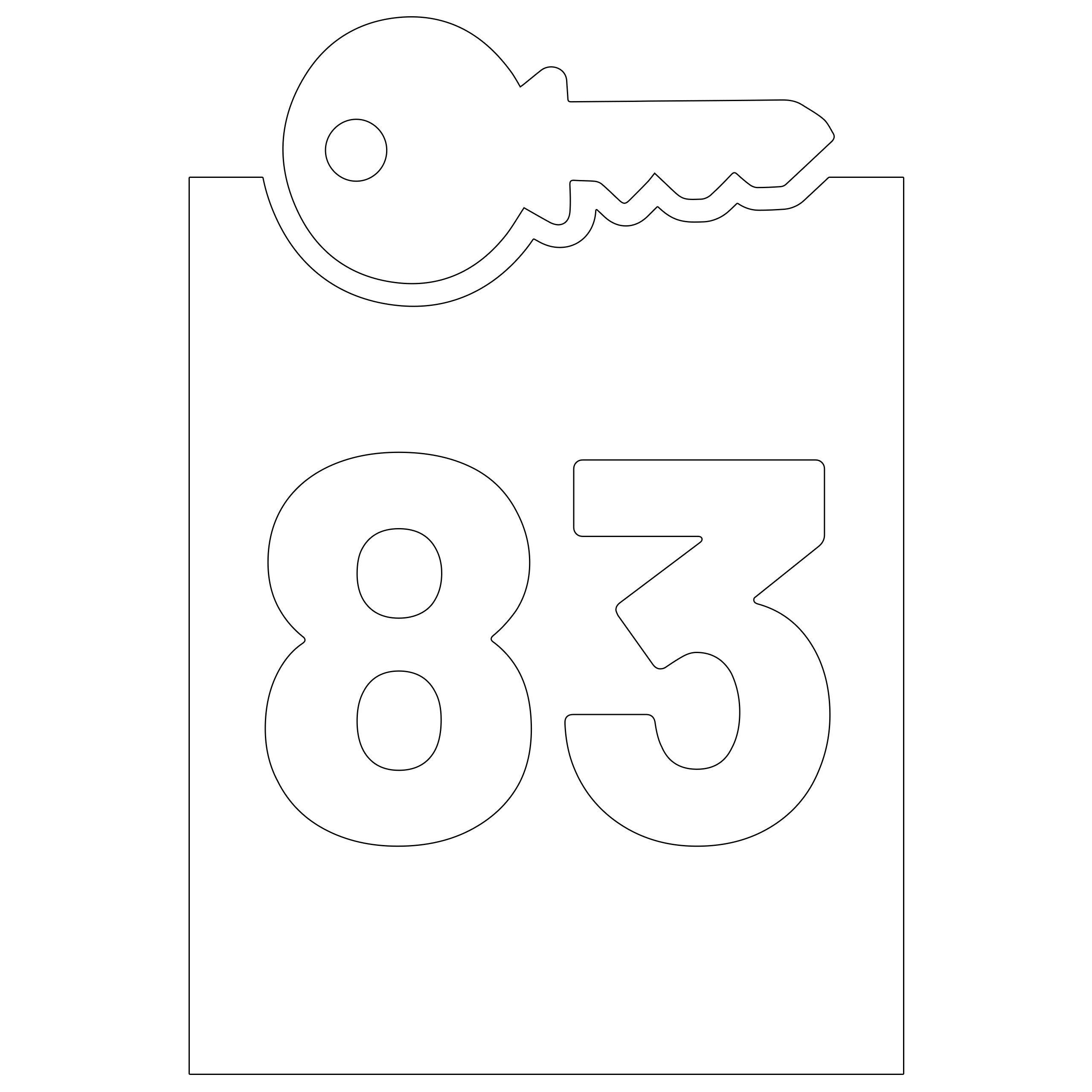 Wheelie Bin Key Sticker
