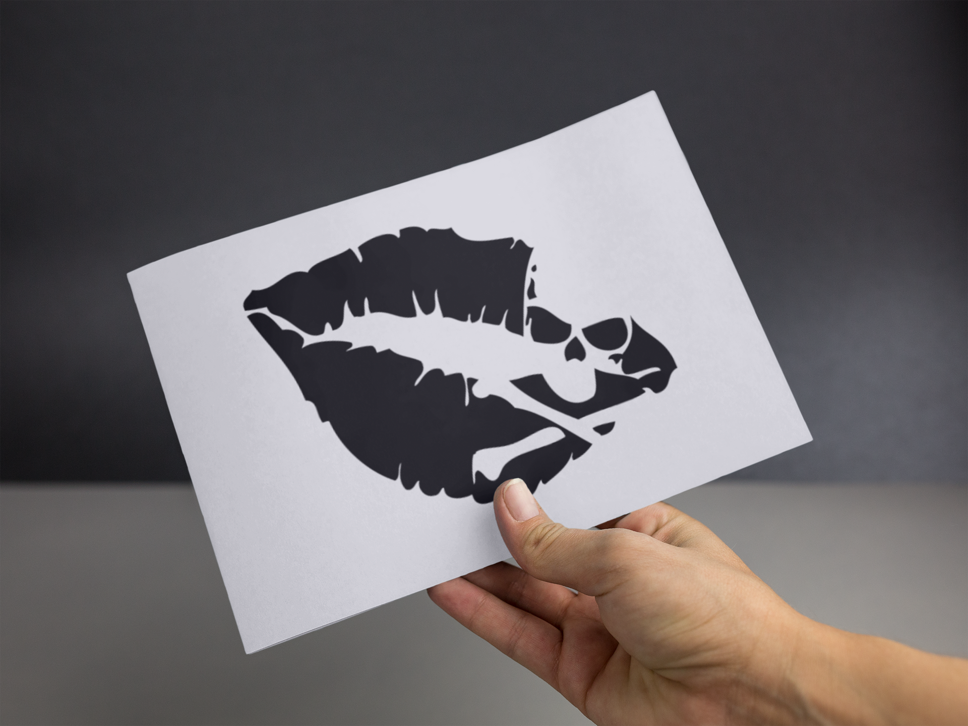 Skull Lips Sticker