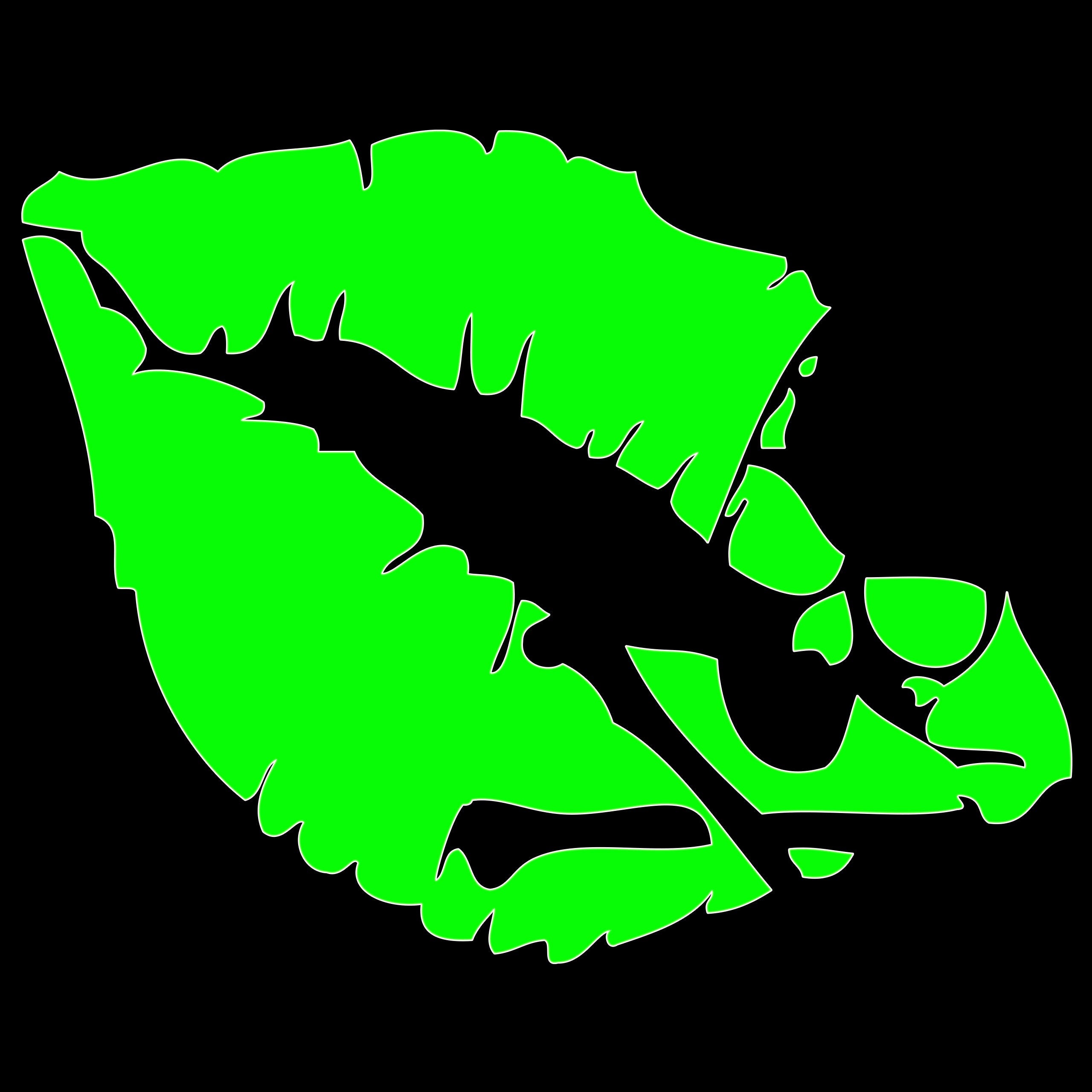 Skull Lips Sticker