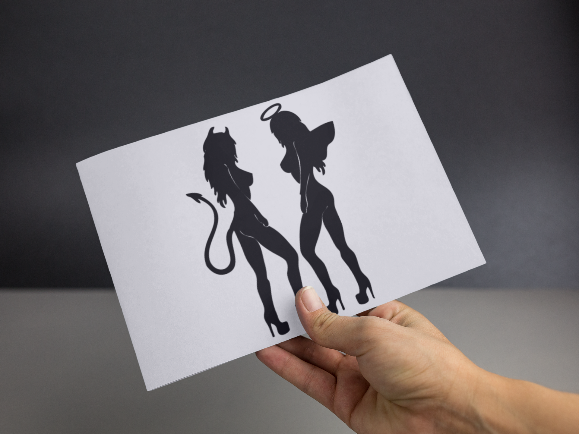 Sexy Angel Sexy Devil Sticker