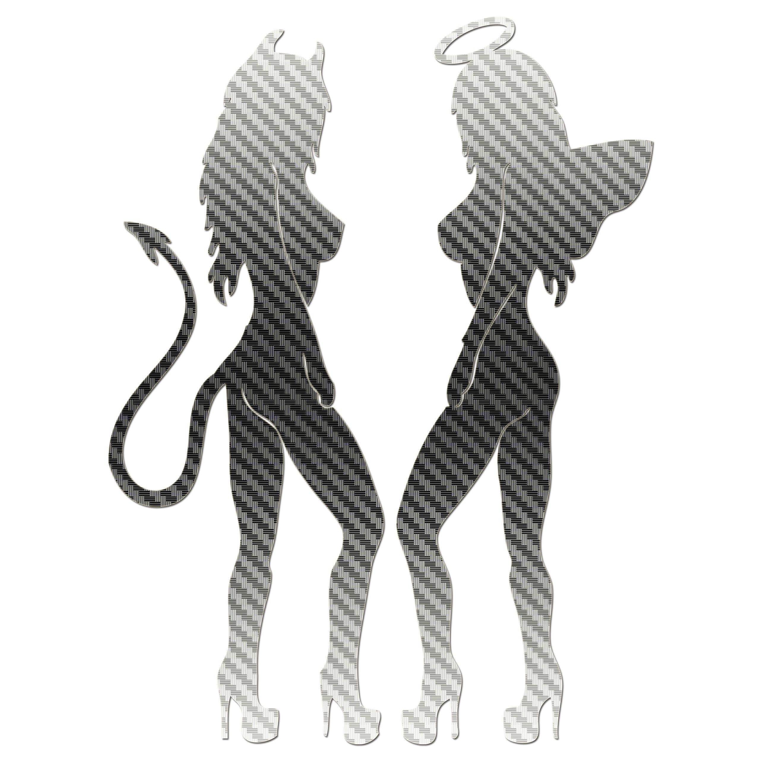 Sexy Angel Sexy Devil Sticker