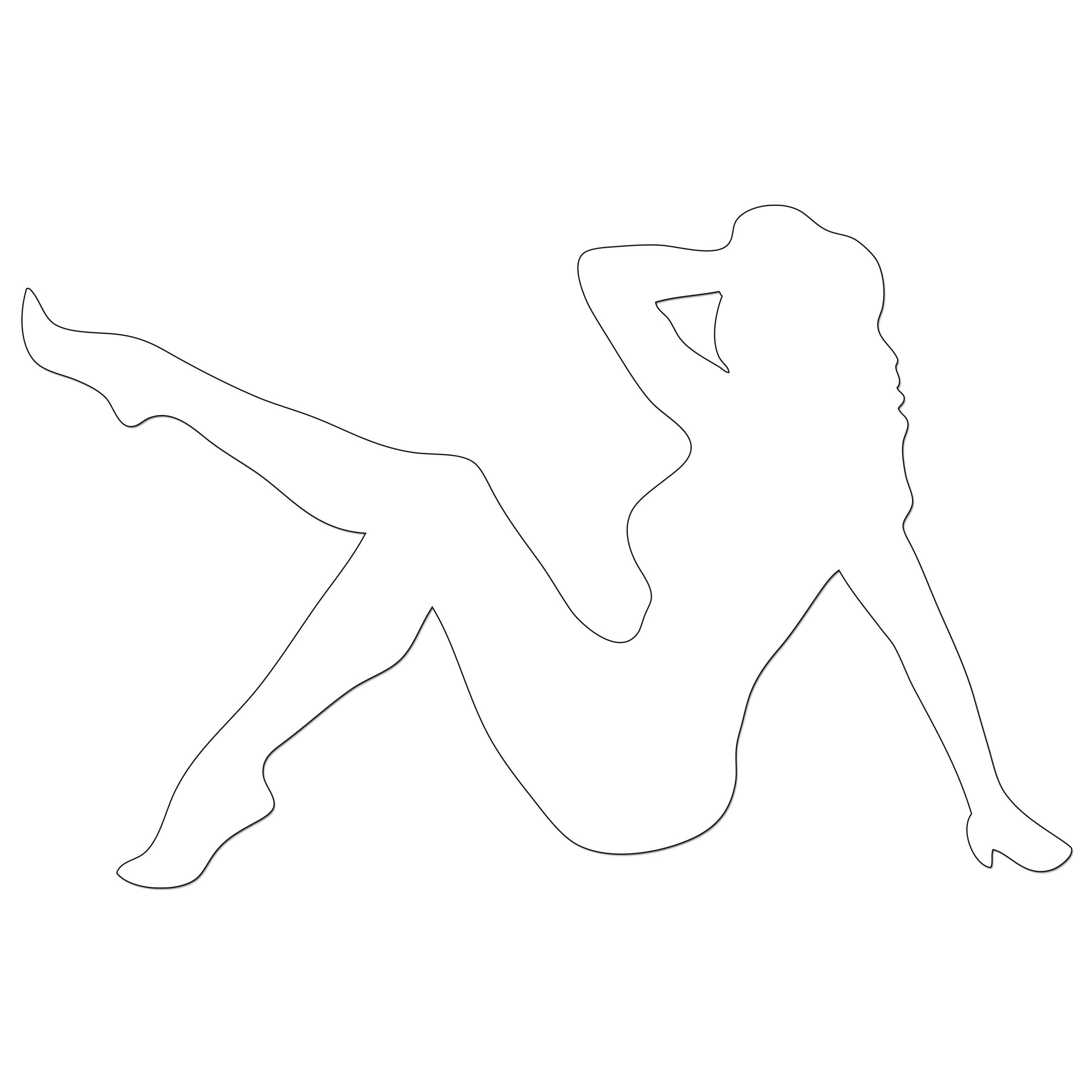 Pin Up Girl Sticker