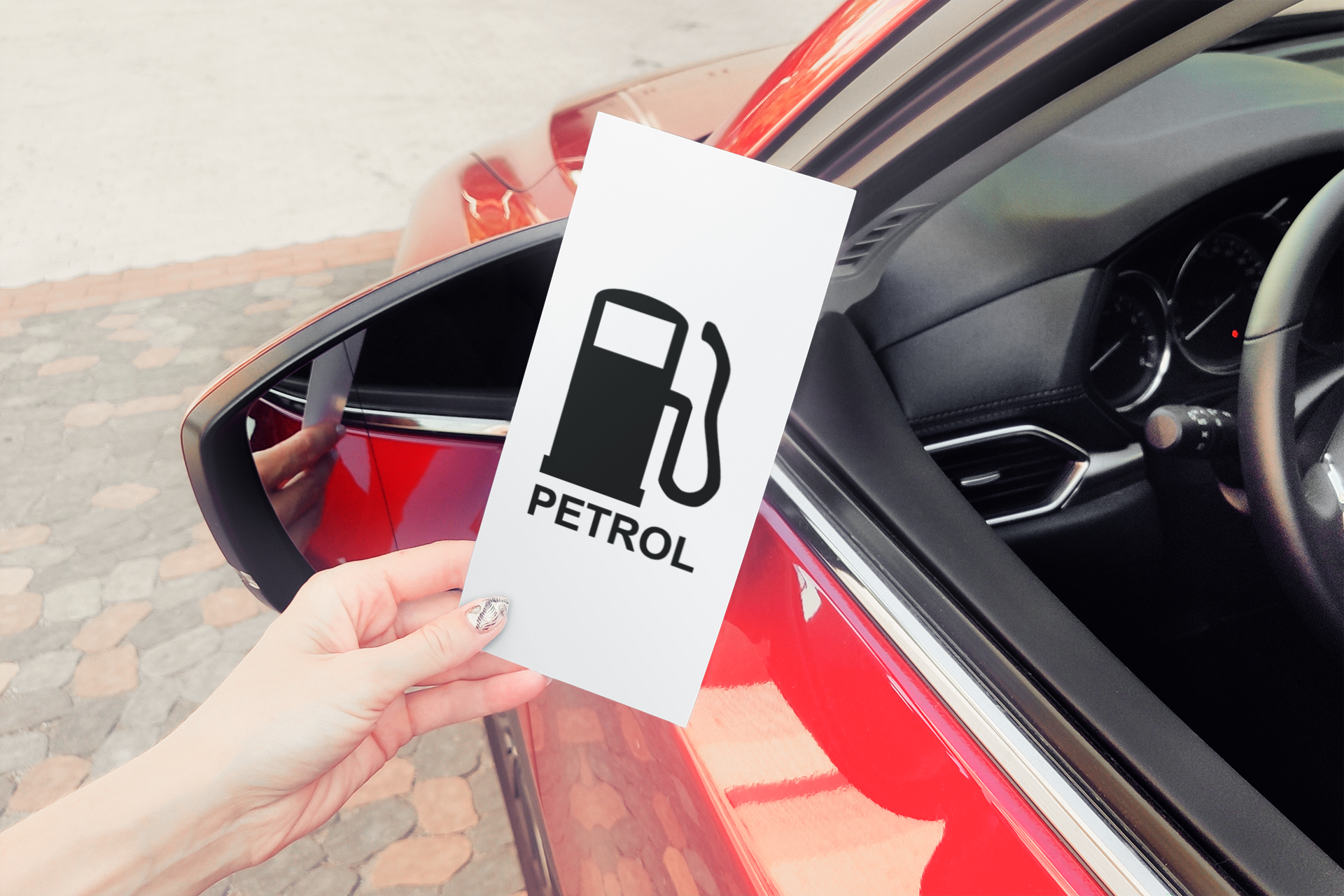 Petrol Sign Sticker