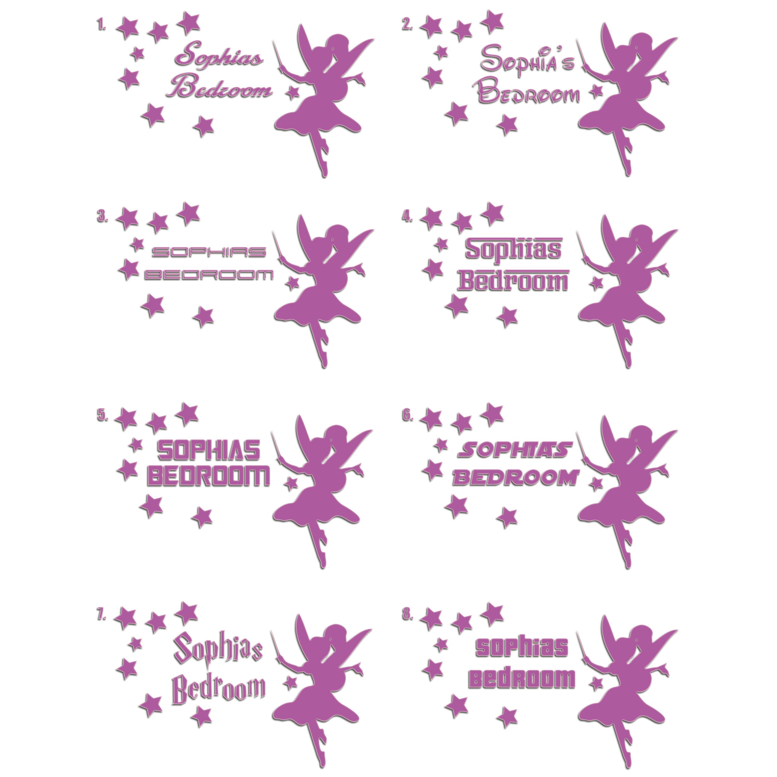 Girls Bedroom Door Sticker