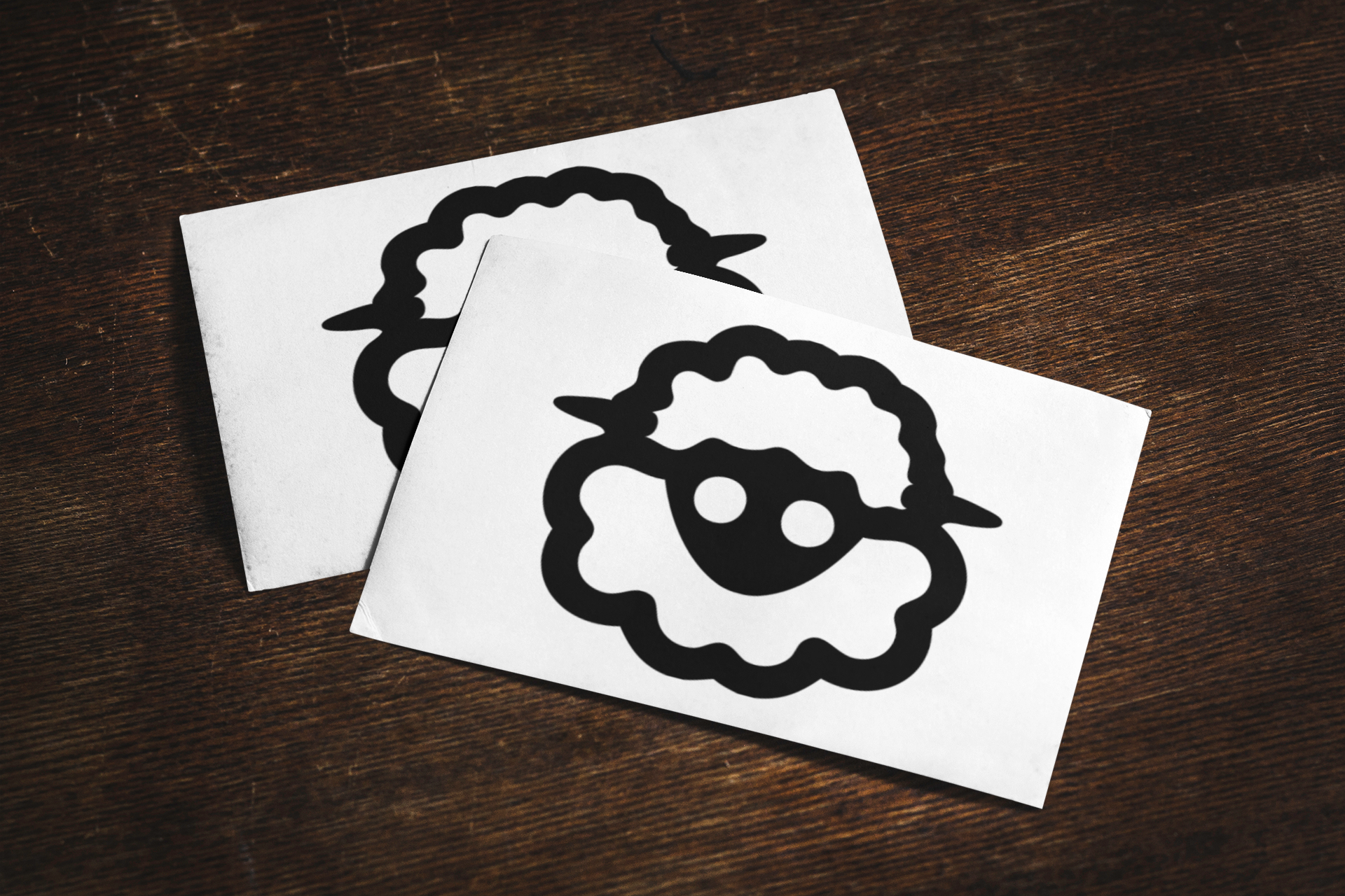 Funny Cartoon Sheep Sticker