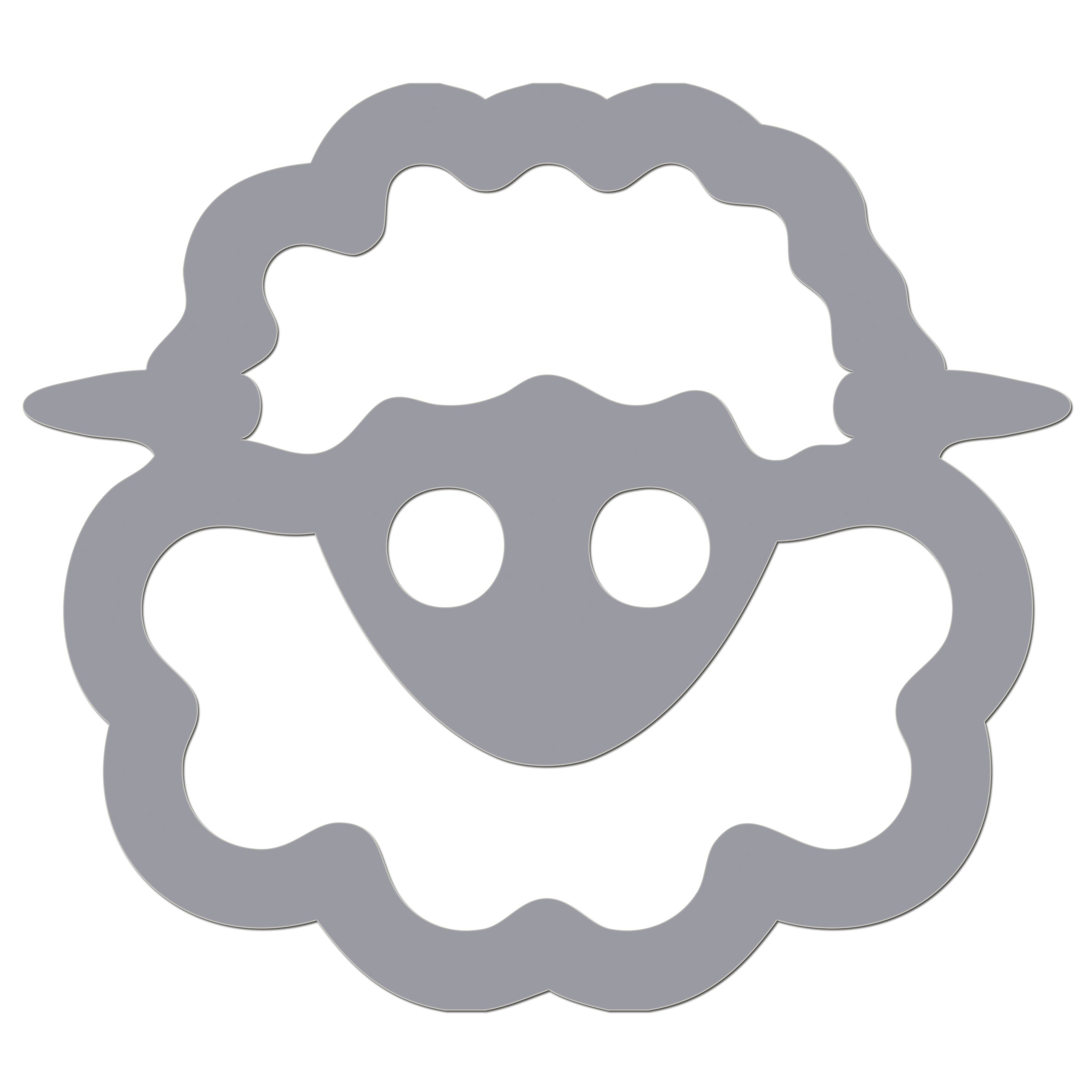 Funny Cartoon Sheep Sticker