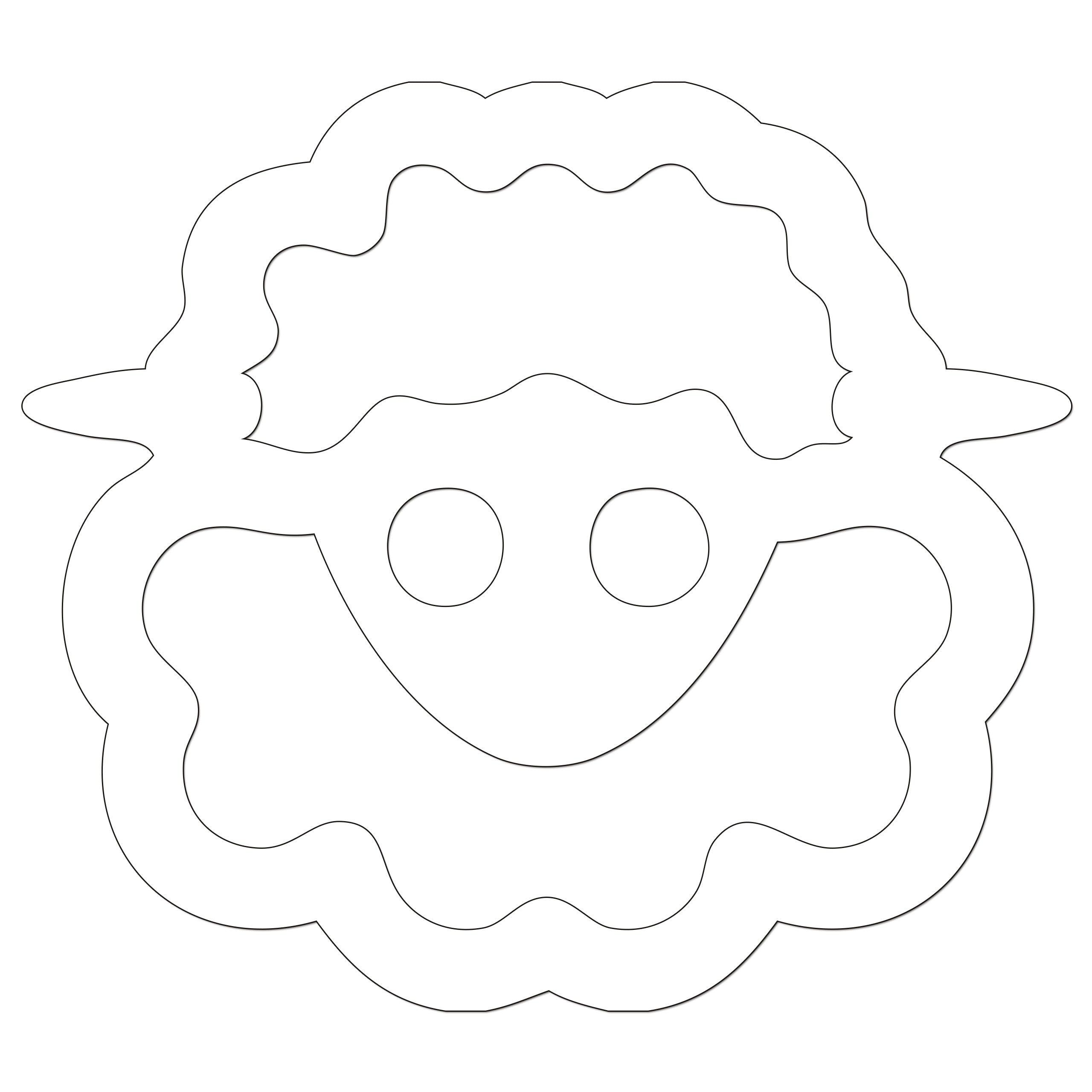Funny Cartoon Sheep Sticker