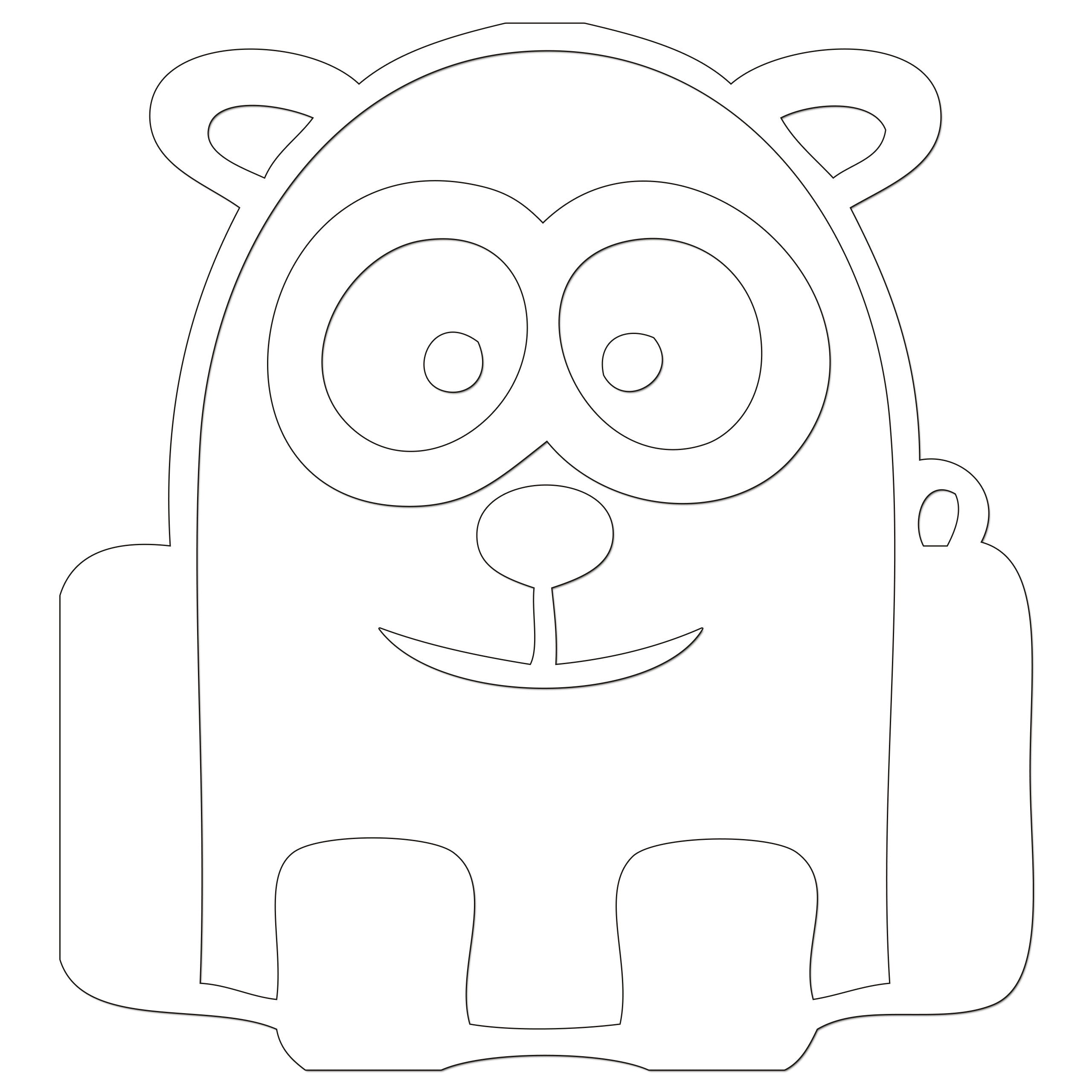 Funny Cartoon Panda Sticker