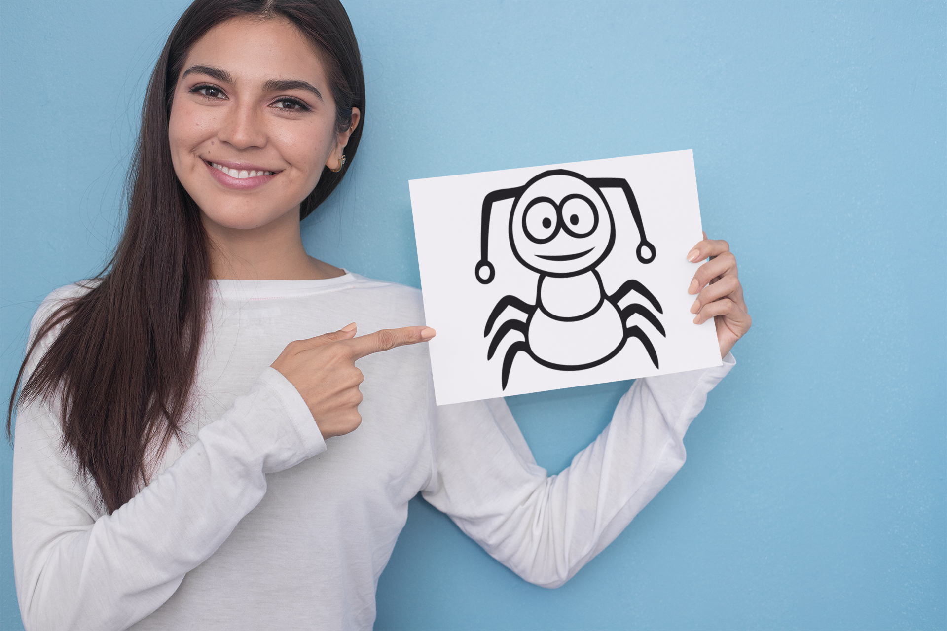 Funny Cartoon Insect Sticker