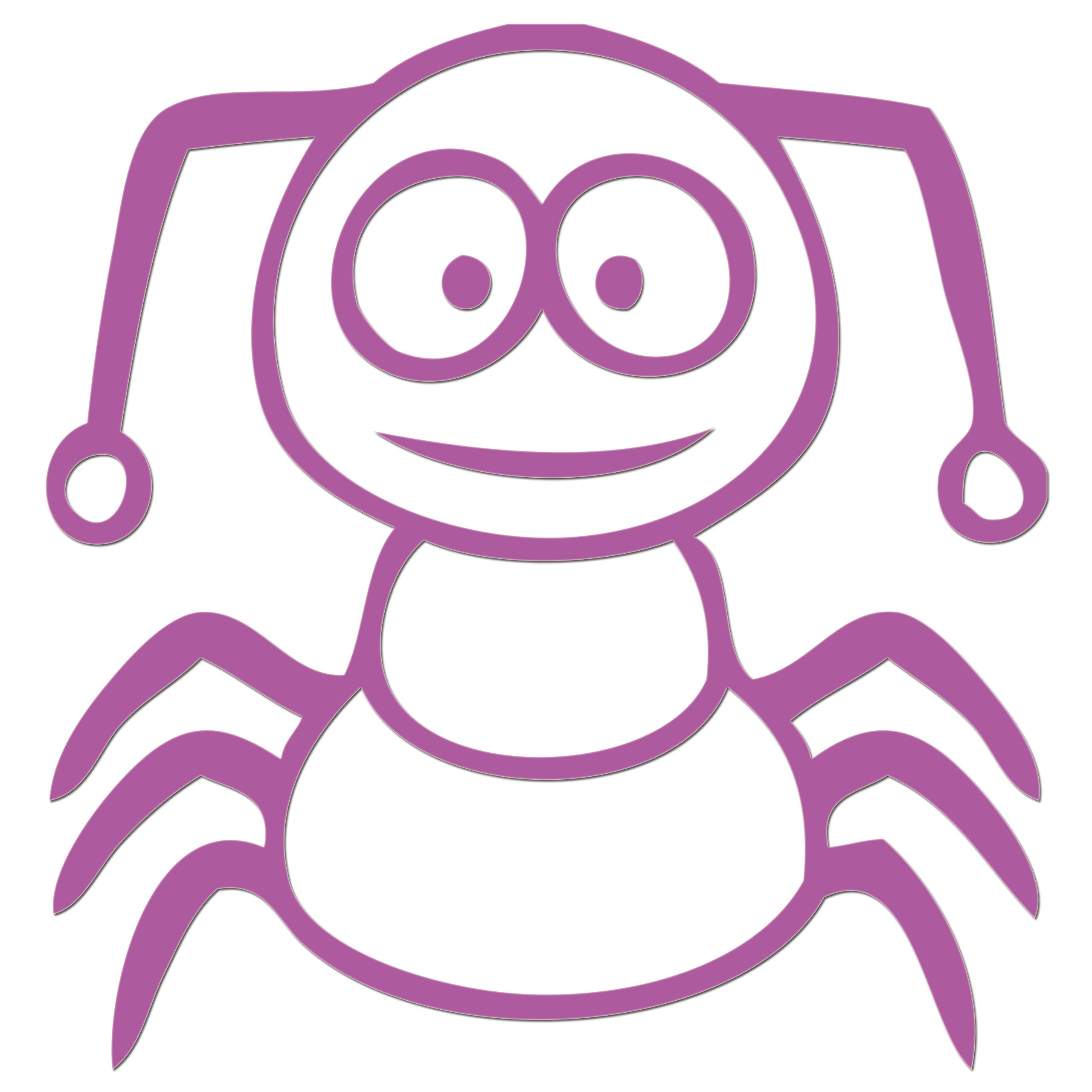 Funny Cartoon Insect Sticker