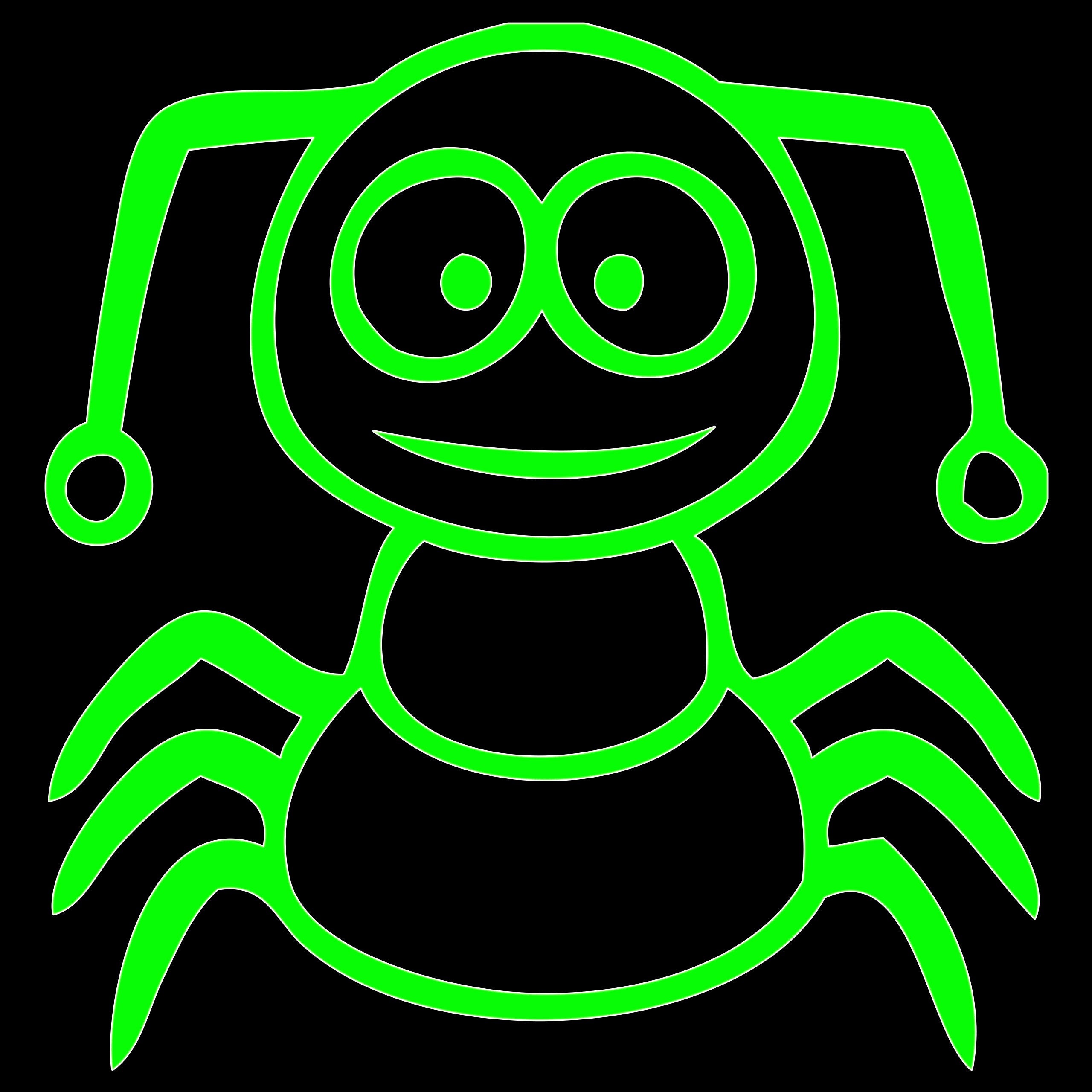 Funny Cartoon Insect Sticker
