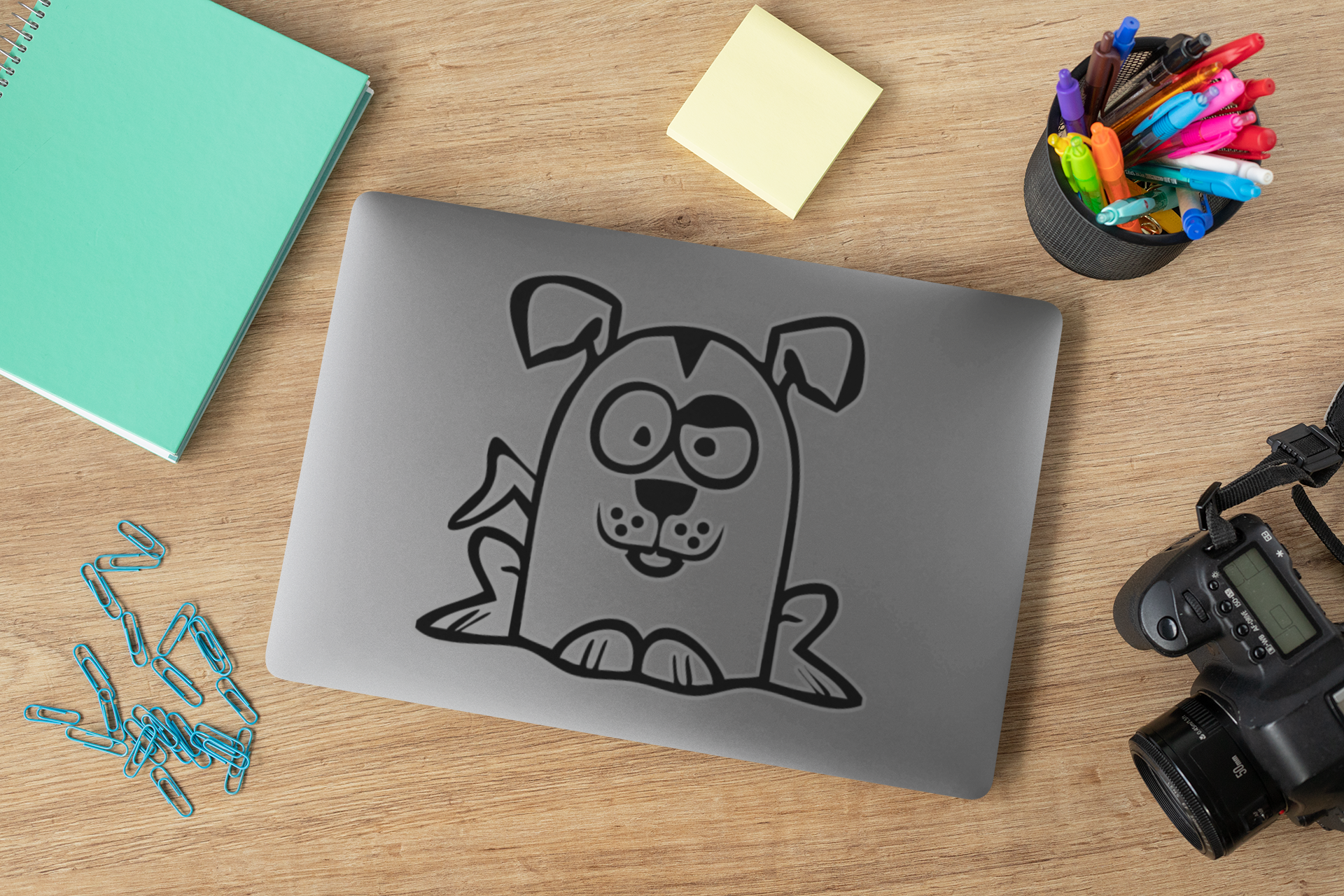 Funny Cartoon Dog Sticker