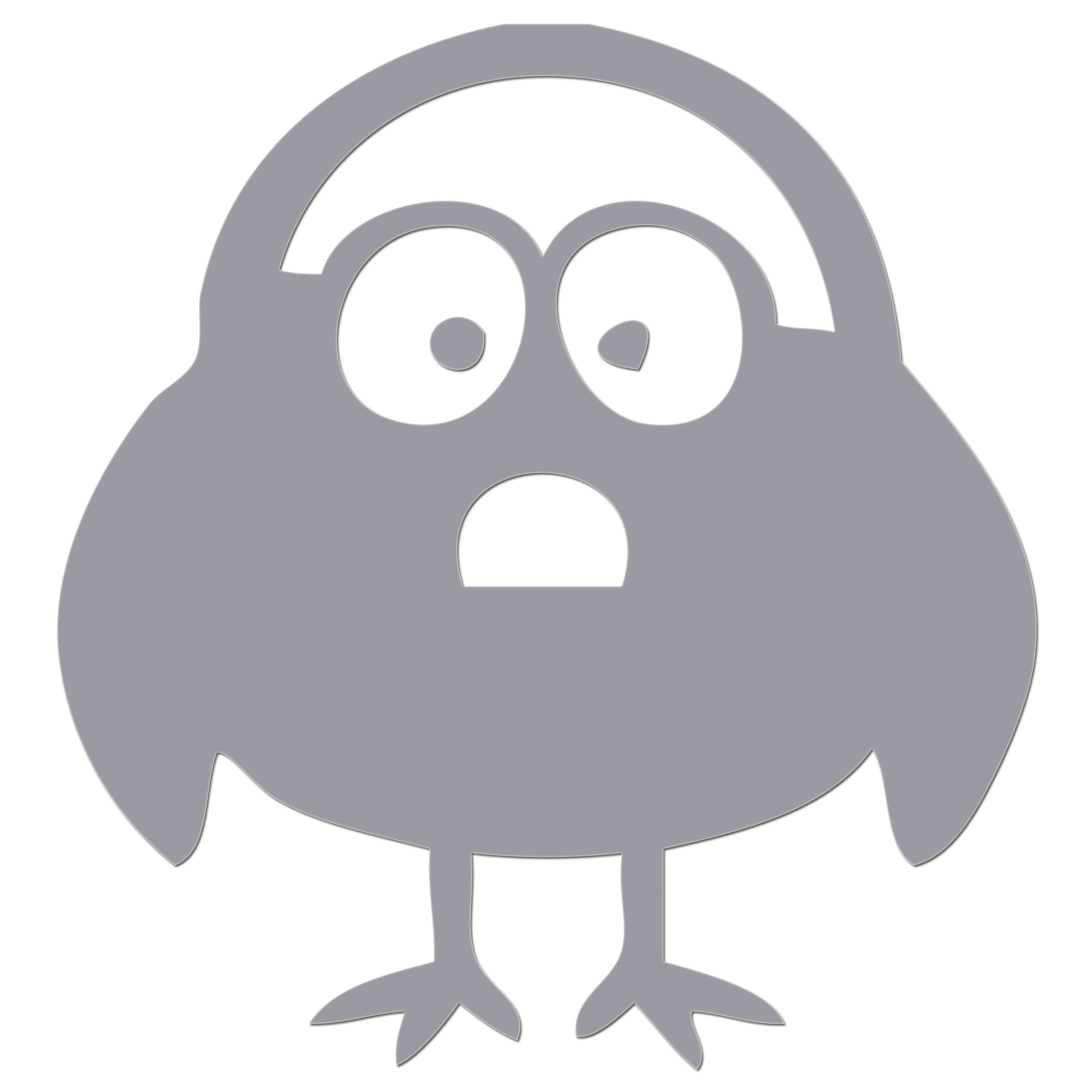Funny Cartoon Bird Sticker