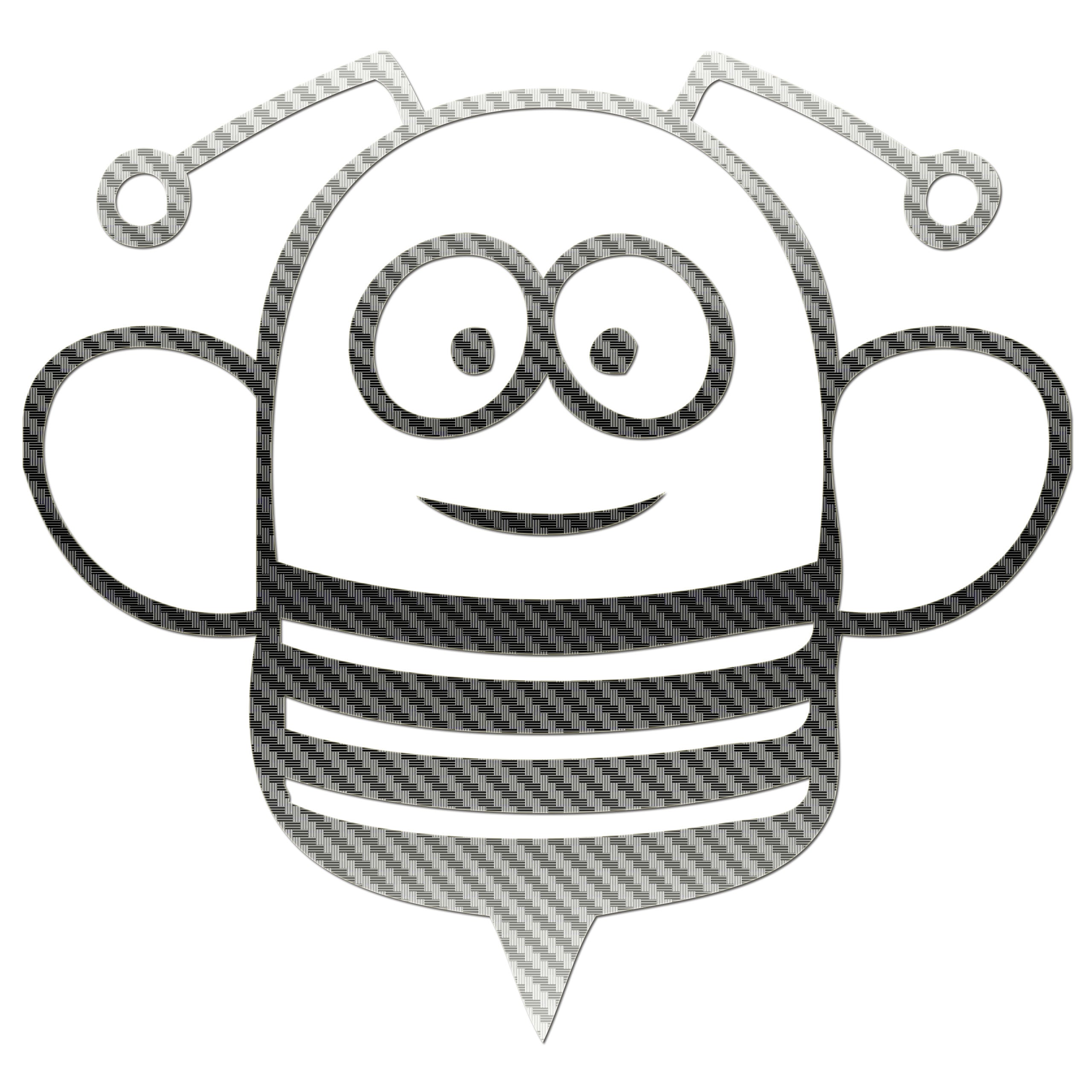 Funny Cartoon Bee Sticker
