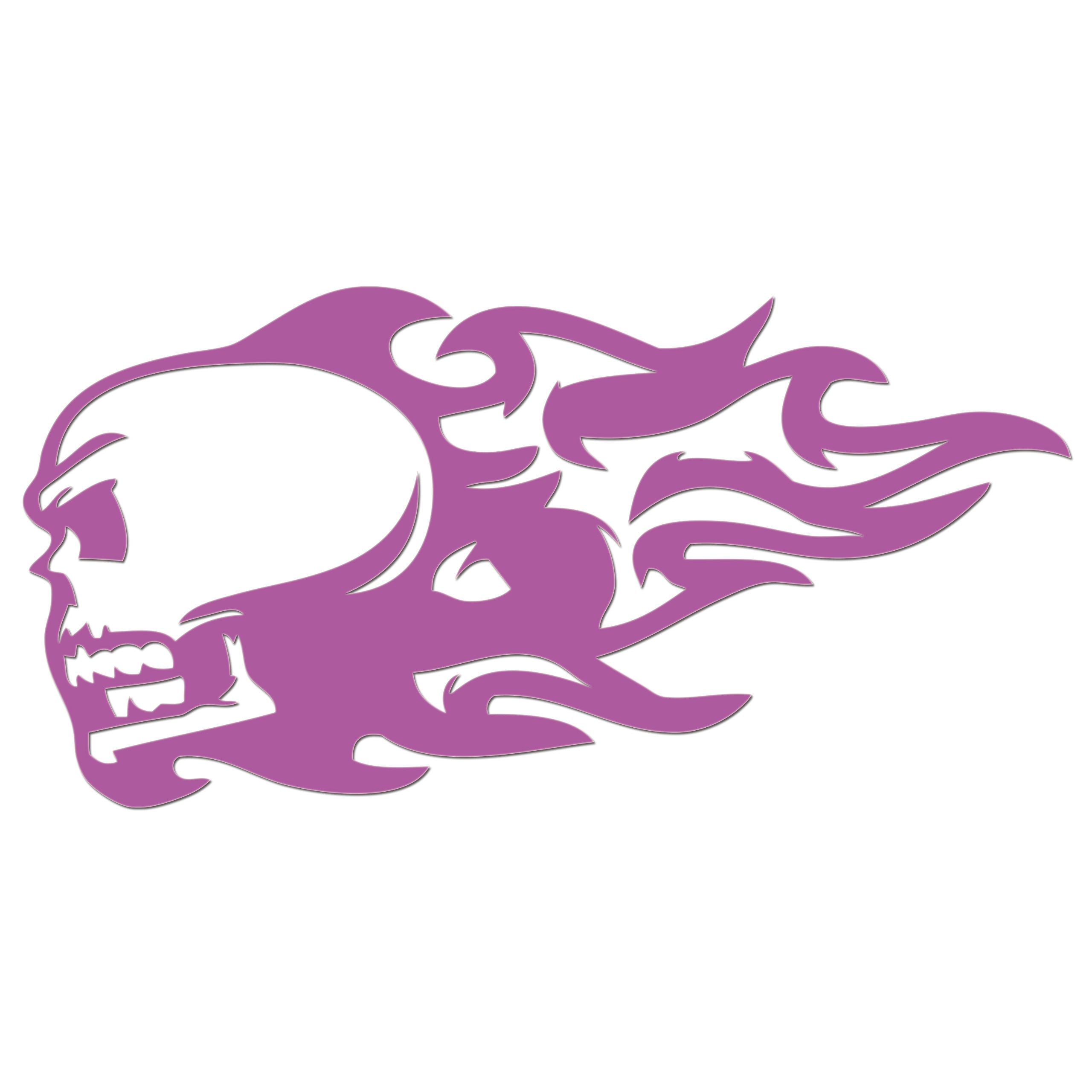 Flaming Skull Sticker