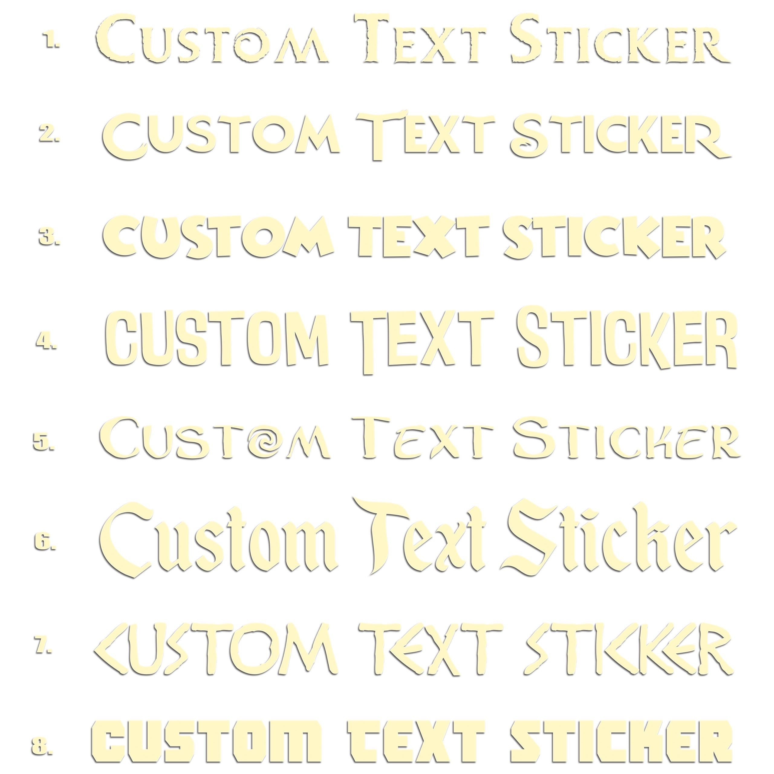 Famous Movie Fonts Sticker