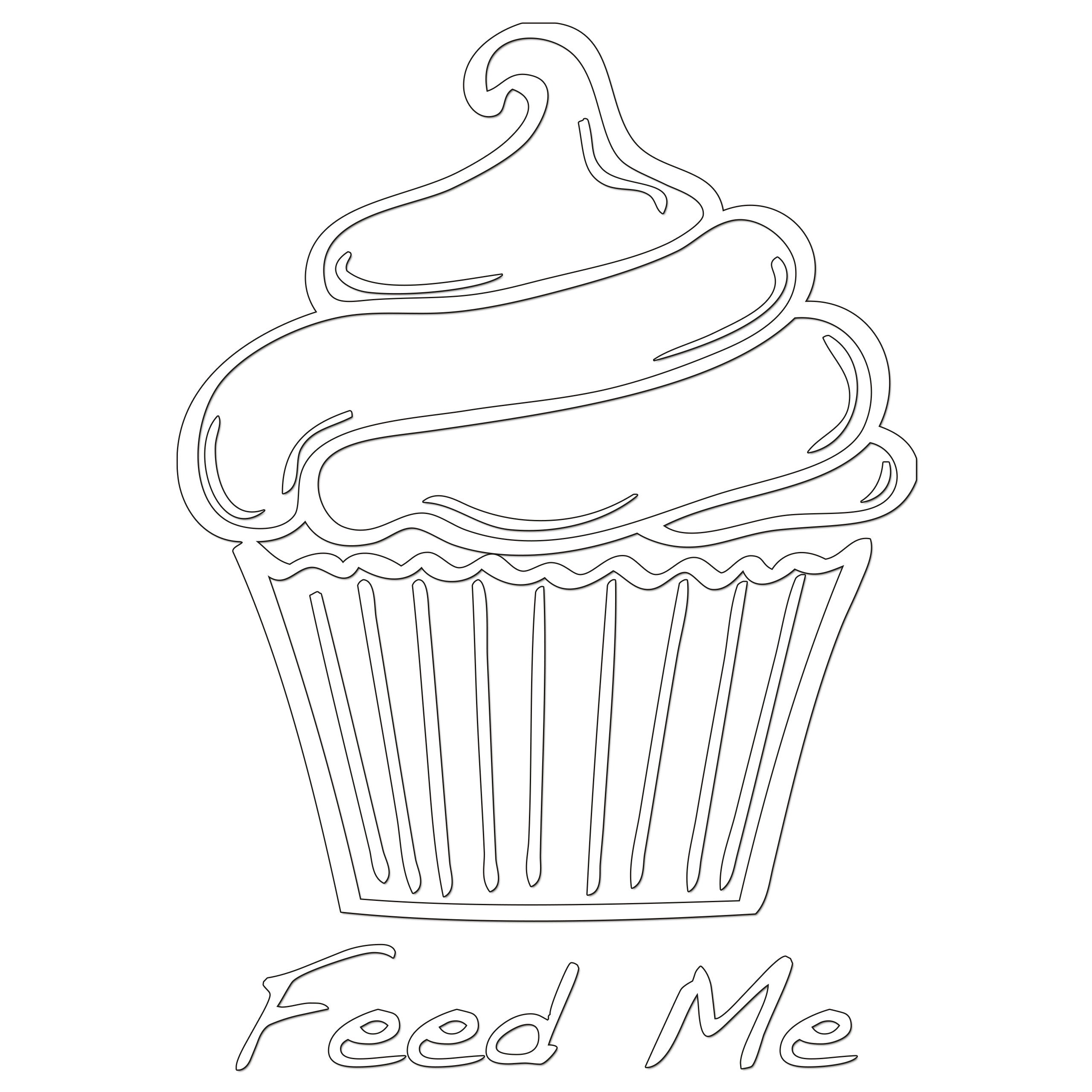 Cupcake Sticker
