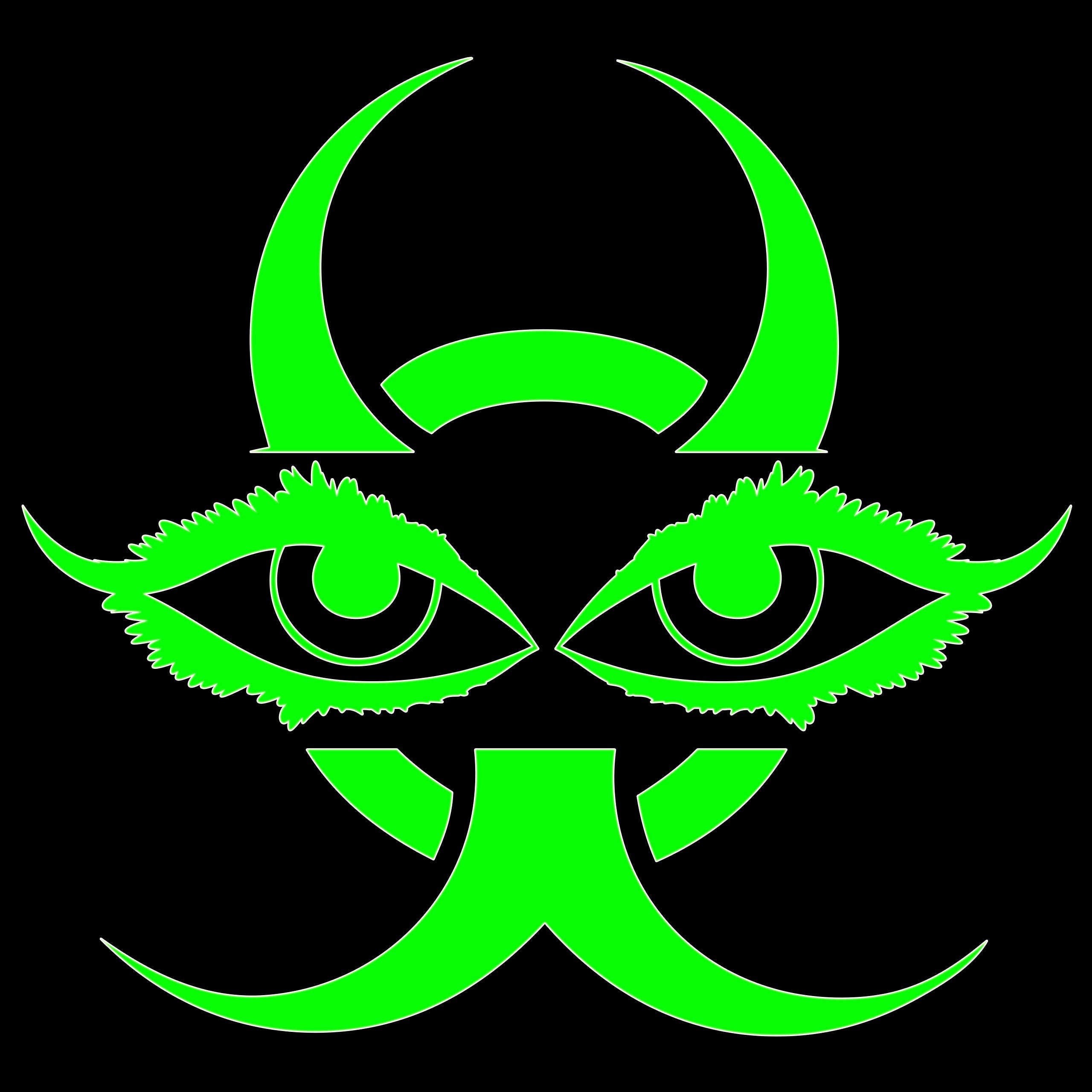 Chinese Devil Eyes Sticker