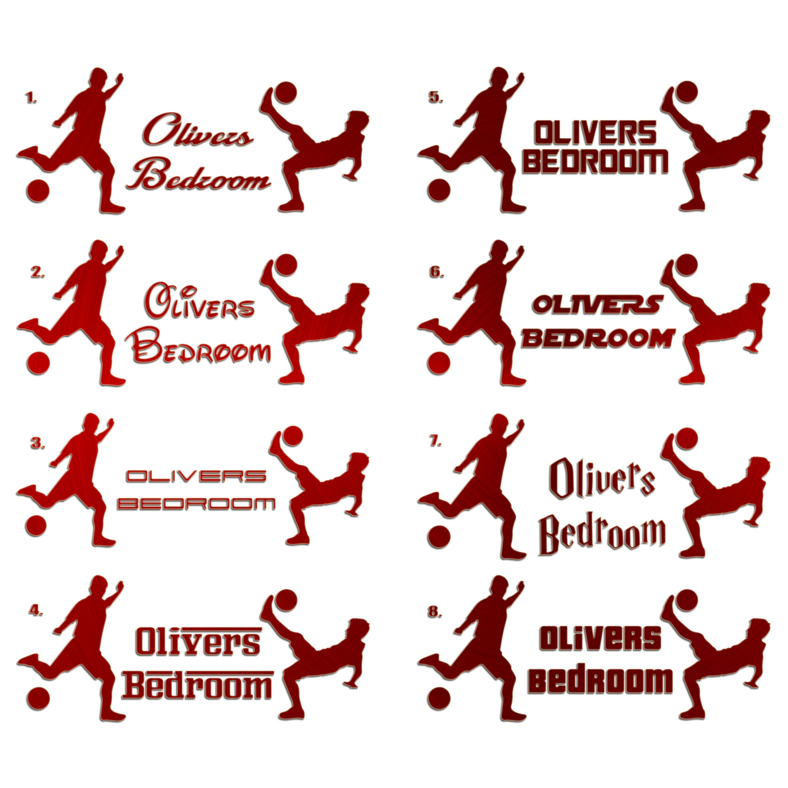 Boys Bedroom Door Sticker