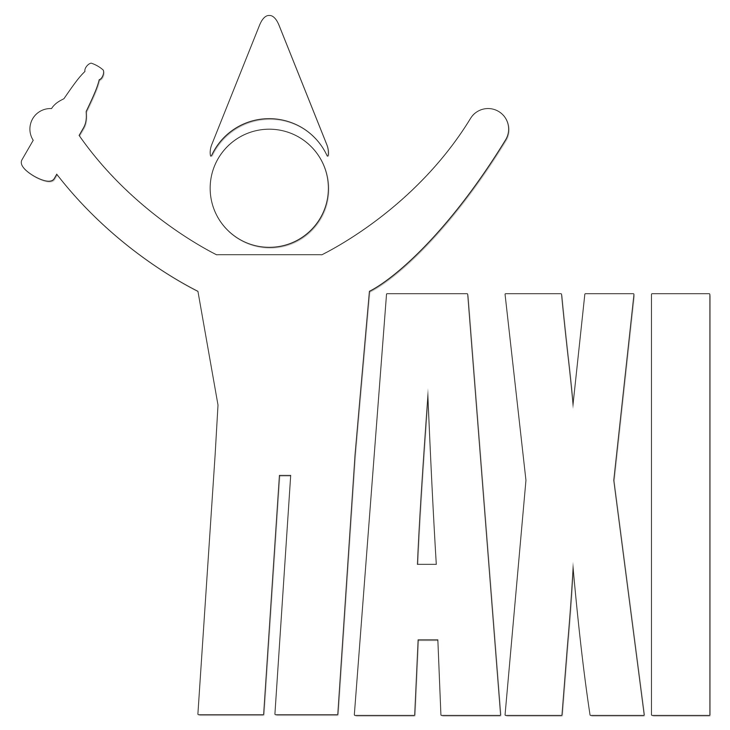 Taxi Drunk Iron On HTV Transfer