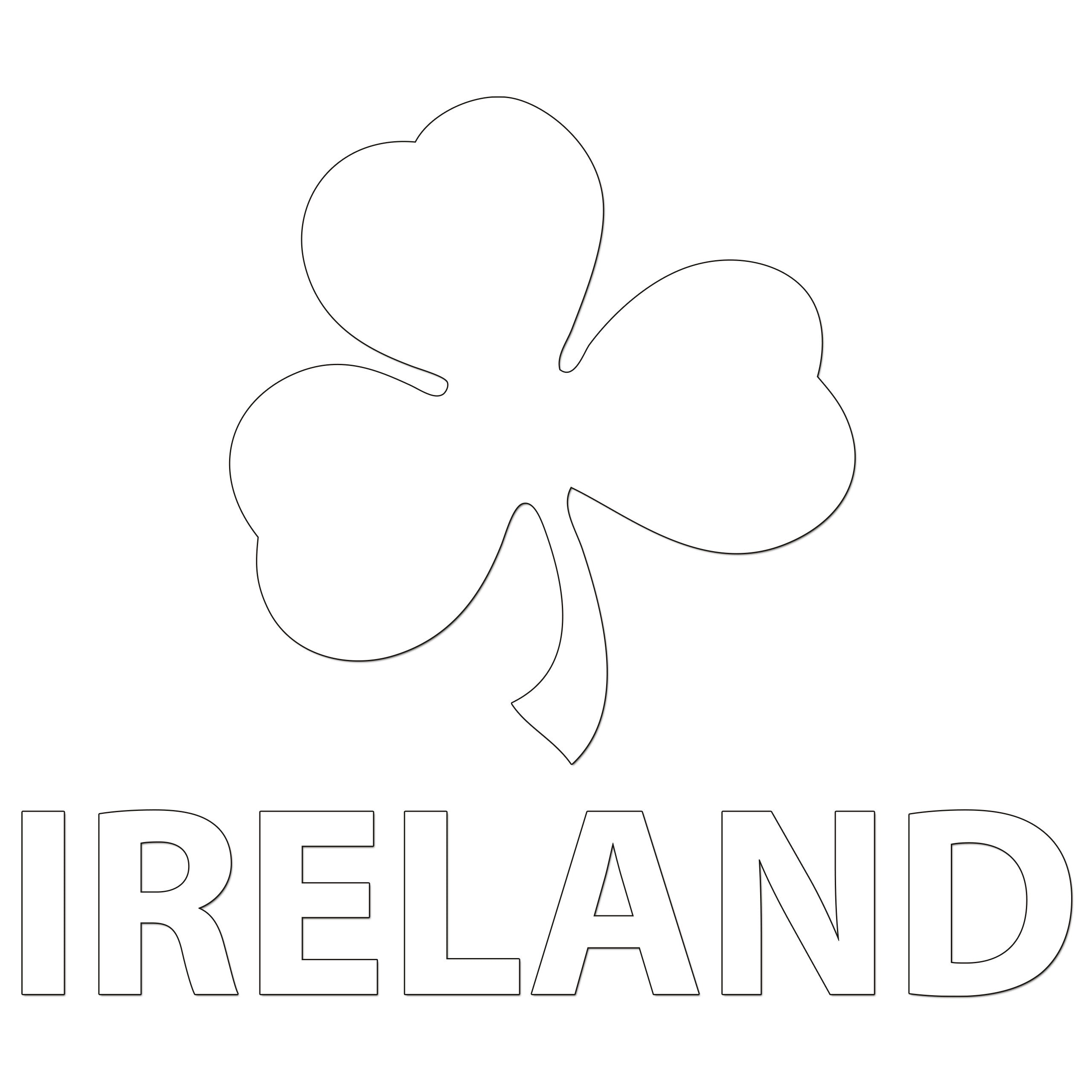 Shamrock Ireland Iron On HTV Transfer