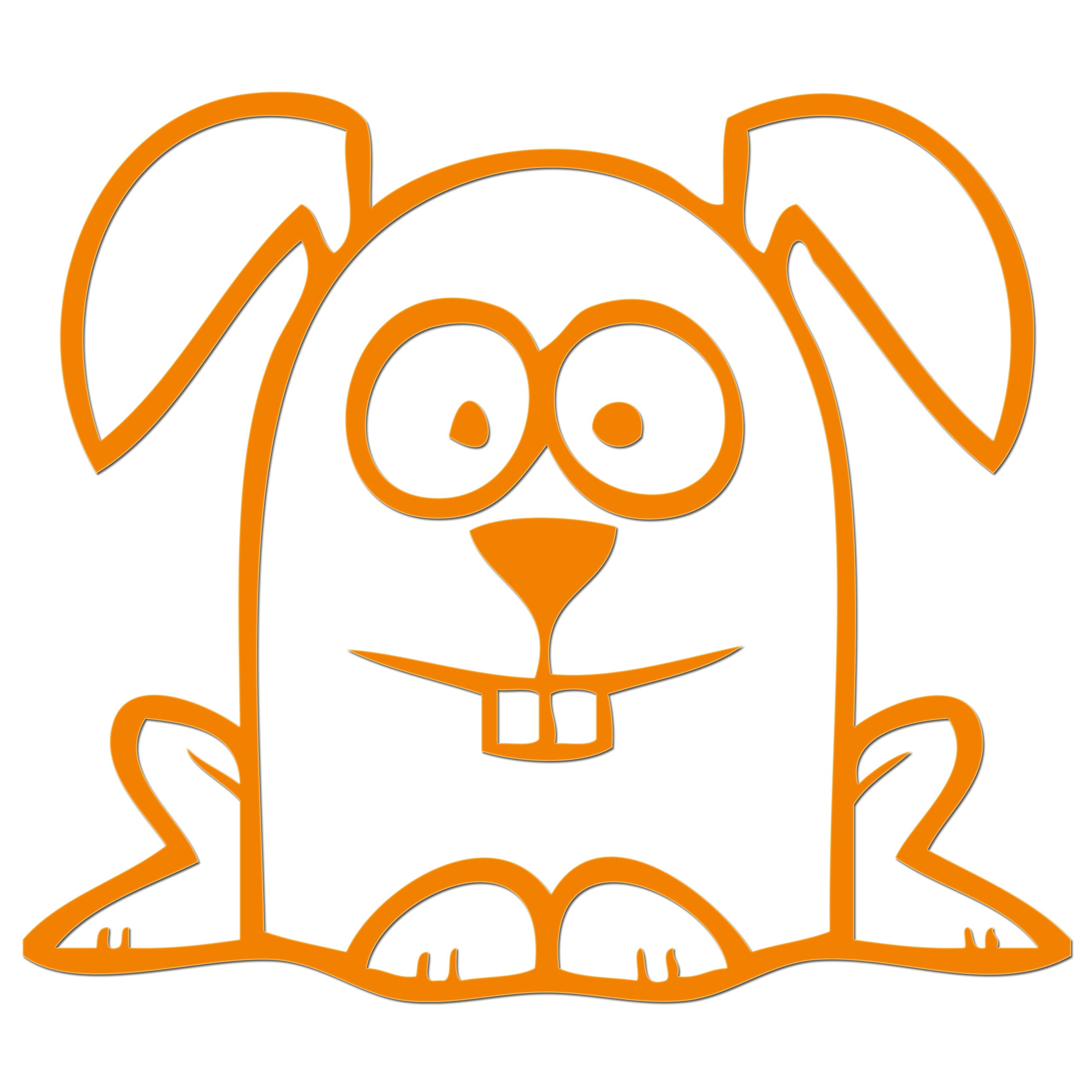 Funny Cartoon Rabbit Iron On HTV Transfer
