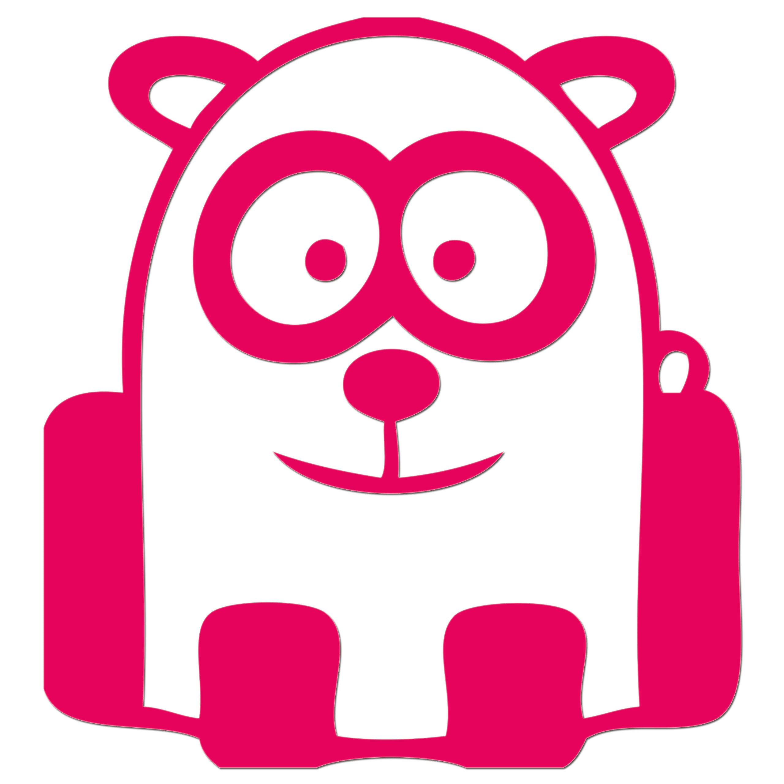 Funny Cartoon Panda Iron On HTV Transfer
