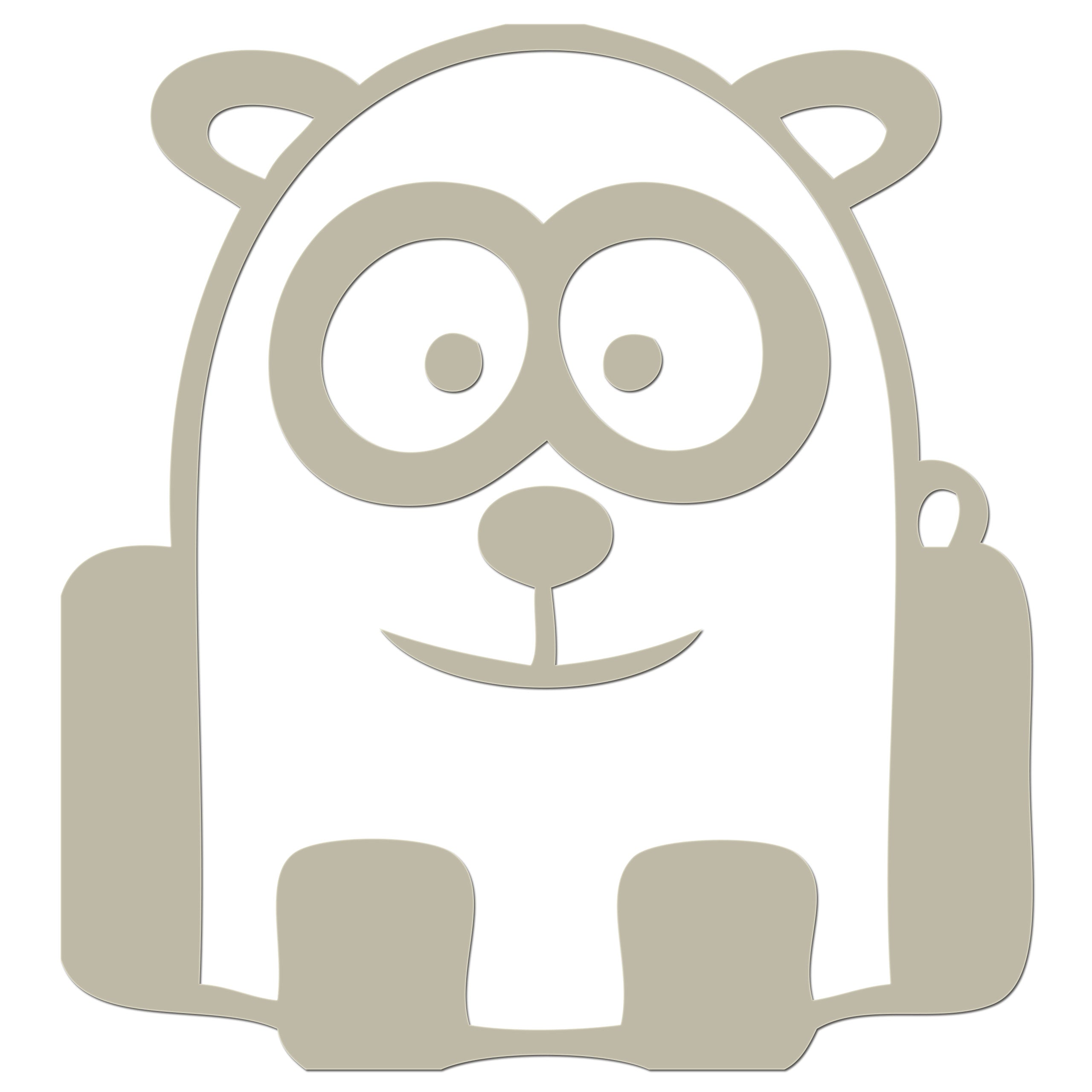 Funny Cartoon Panda Iron On HTV Transfer